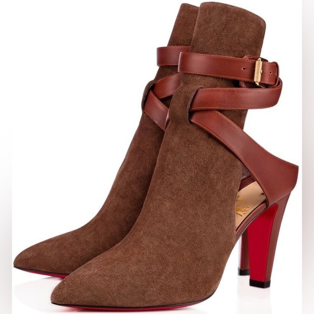 Christian Louboutin 100mm “Pointipik” heeled booties